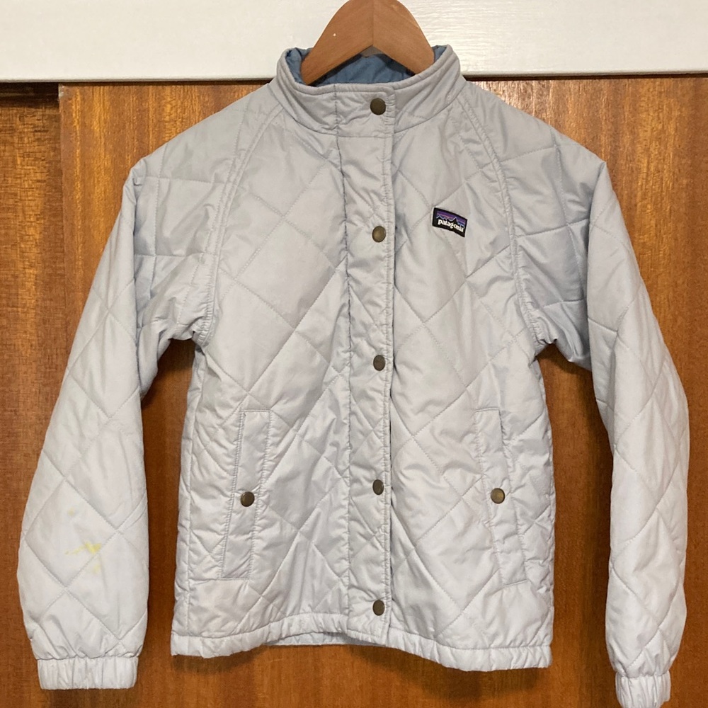 Patagonia Kids Quilted Puffer Jacket - ice blue